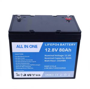 12.8V 80Ah Rechargeable nga Baterya Baterya Lithium Ion Baterya