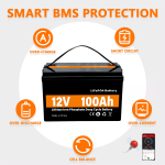 LiFePO4 Solar Energy Storage Power Battery 12V 100Ah