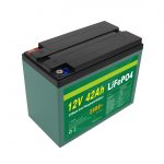 Pagpadayon nga Gipahiangay nga Solar 12v 40ah 42ah Lifepo4 Cell Lifepo4 Battery Pack Uban sa BMS